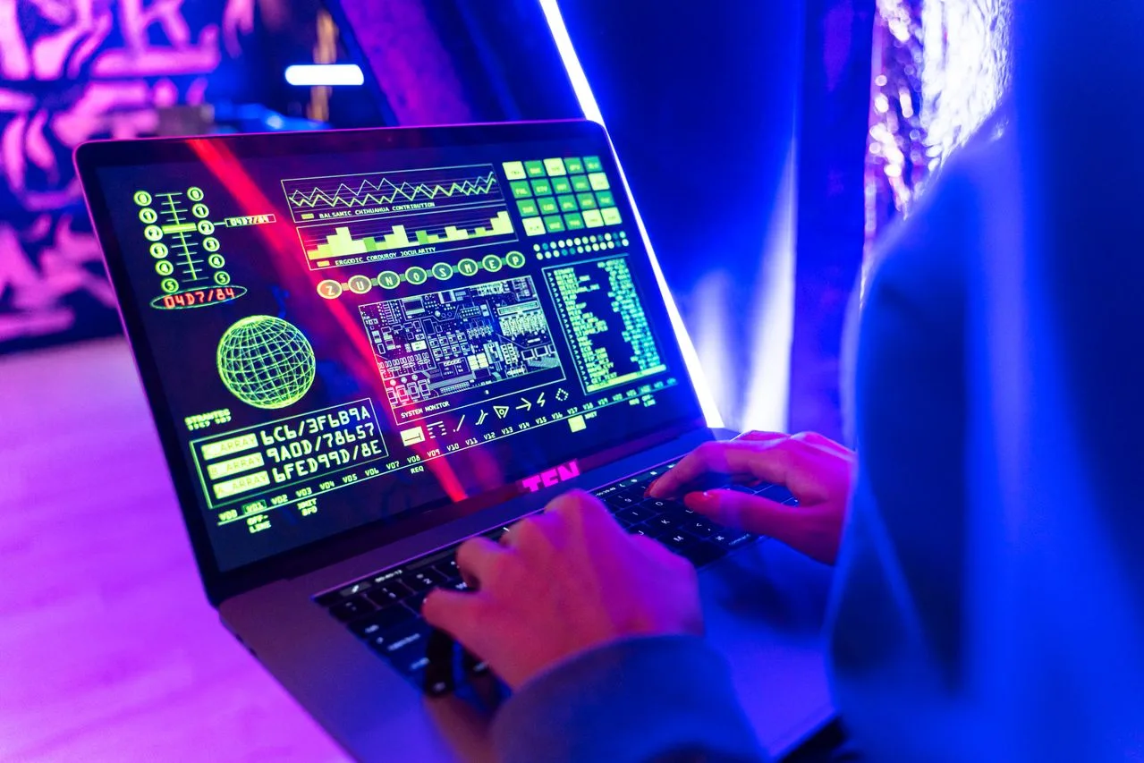 data op laptop voor centre